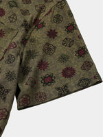 Vintage Green Geometric Shirt