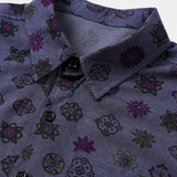 Vintage Purple Geometric Shirt