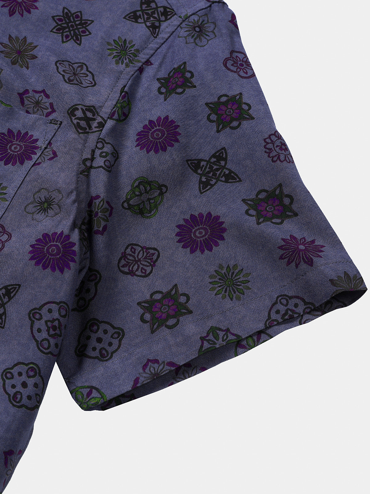 Vintage Purple Geometric Shirt
