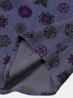 Vintage Purple Geometric Shirt