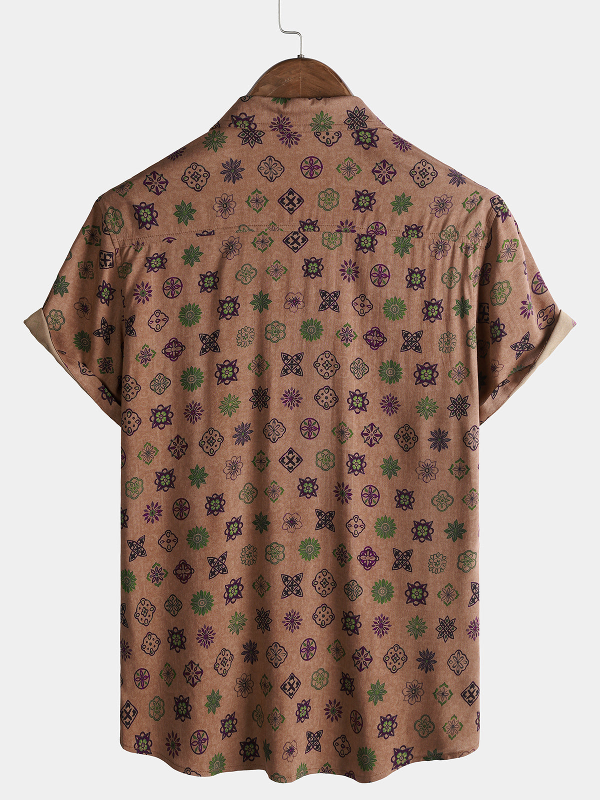 Khaki Geometric Vintage Shirt