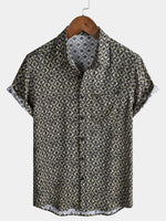 Retro Hawaiian Geometric Shirt
