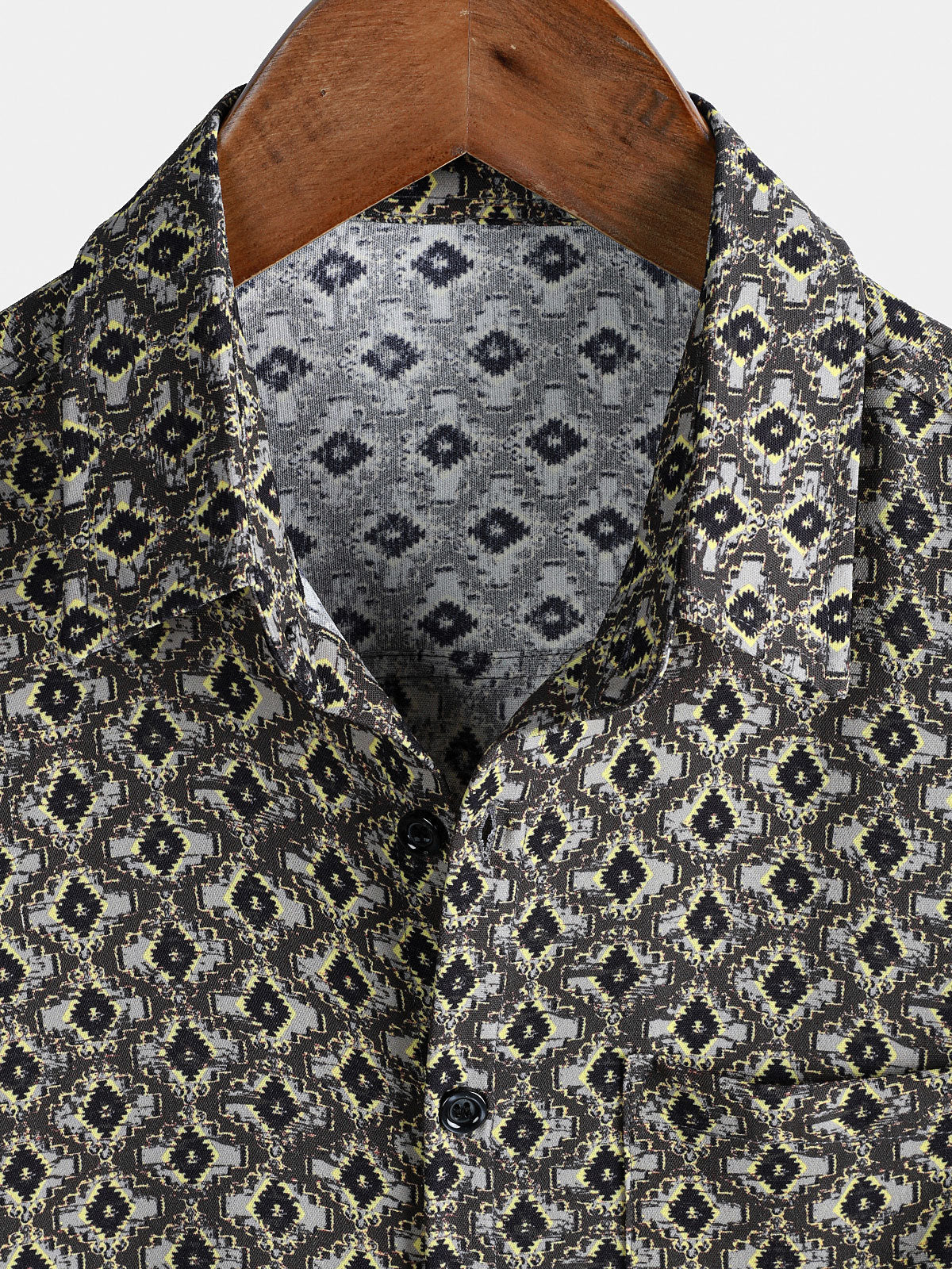 Retro Hawaiian Geometric Shirt