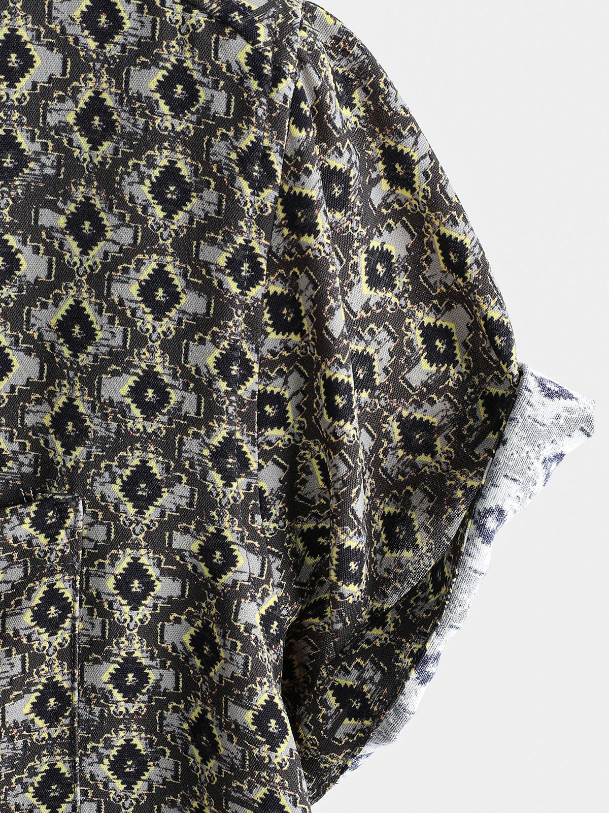 Retro Hawaiian Geometric Shirt
