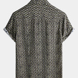 Retro Hawaiian Geometric Shirt