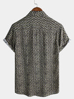 Retro Hawaiian Geometric Shirt