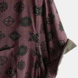 Classic Retro Geometric Pattern Short Sleeve Shirt