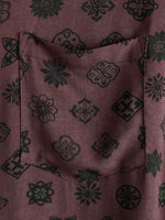 Classic Retro Geometric Pattern Short Sleeve Shirt