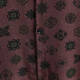 Classic Retro Geometric Pattern Short Sleeve Shirt