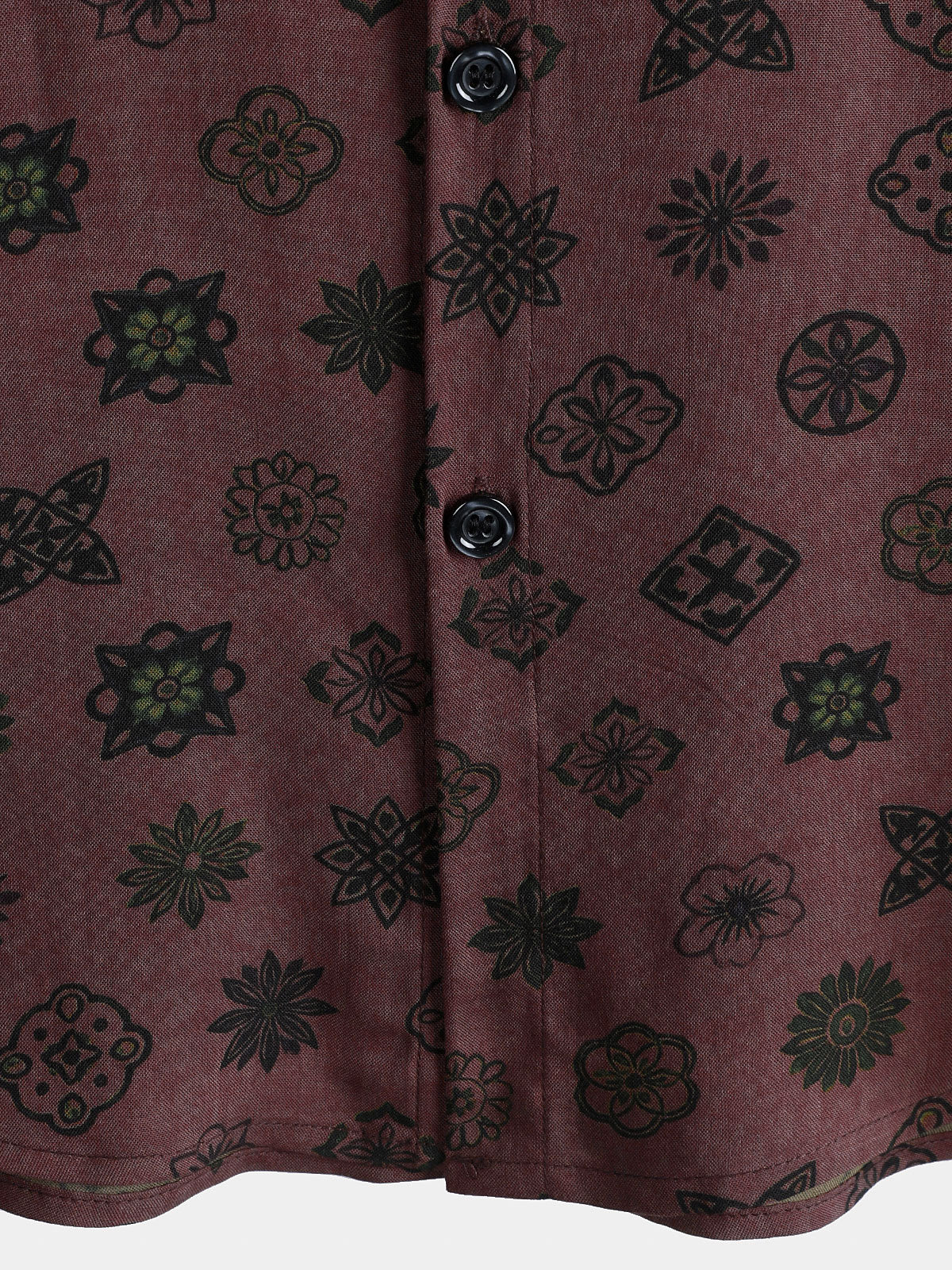 Classic Retro Geometric Pattern Short Sleeve Shirt