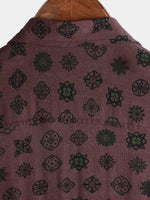 Classic Retro Geometric Pattern Short Sleeve Shirt