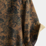 Bohemian Vintage Lightweight Island and Vacation Botanical Print Short Sleeve Shirt