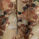 Casual Vintage Short Sleeve Shirt with Rose Print