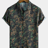Retro Abstract Print Shirt