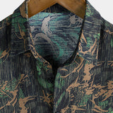 Retro Abstract Print Shirt