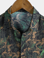 Retro Abstract Print Shirt