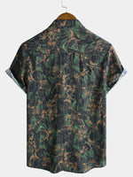 Retro Abstract Print Shirt