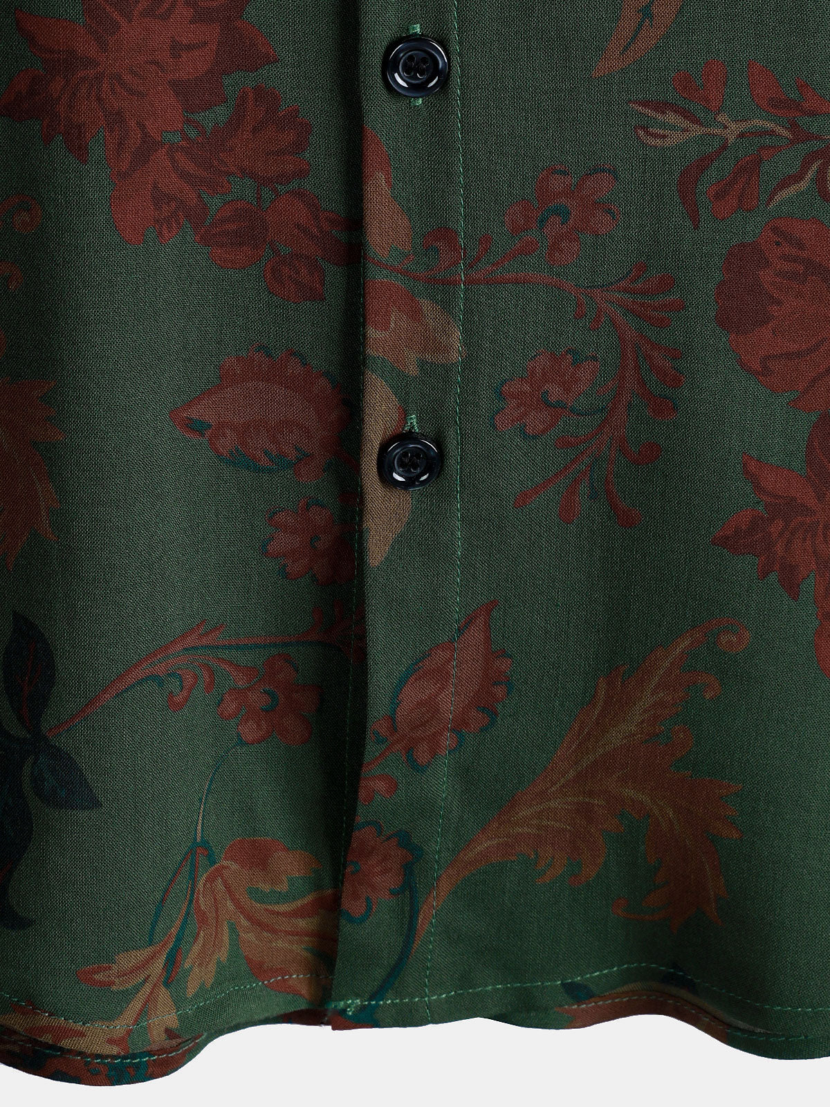 Vintage Relaxed Summer Print Short Sleeve Shirt