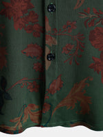 Vintage Relaxed Summer Print Short Sleeve Shirt