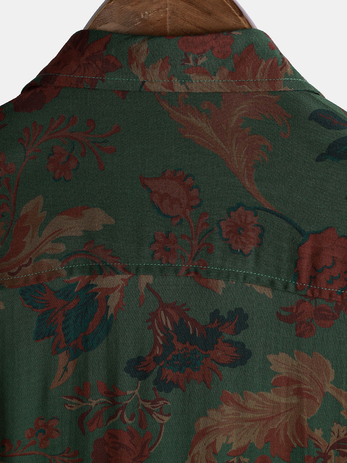 Vintage Relaxed Summer Print Short Sleeve Shirt