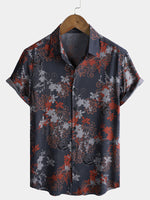 Lightweight Breathable Retro Island Travel Short Sleeve Shirt