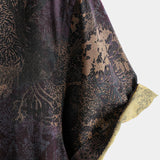 Shirt with Vintage Floral Print, Short Sleeves