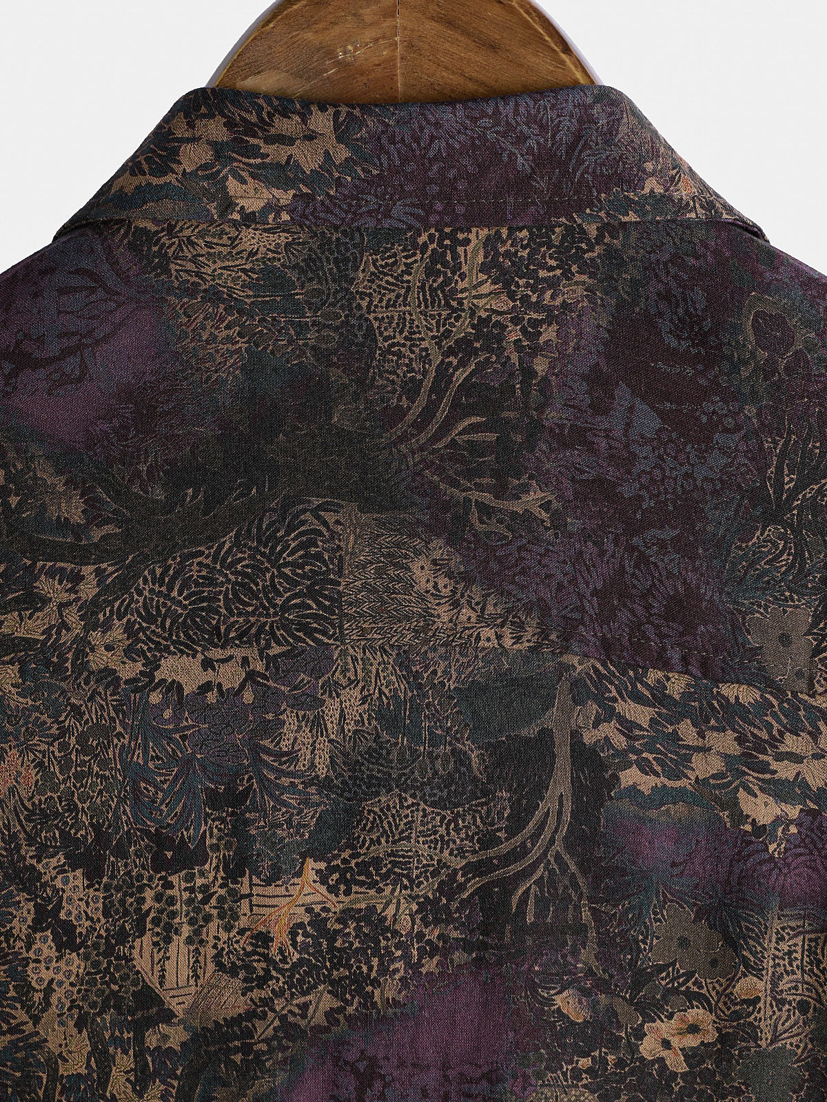 Shirt with Vintage Floral Print, Short Sleeves