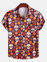 Hawaiian Skull Punk Rock Vintage 70s Shirt