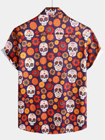 Hawaiian Skull Punk Rock Vintage 70s Shirt