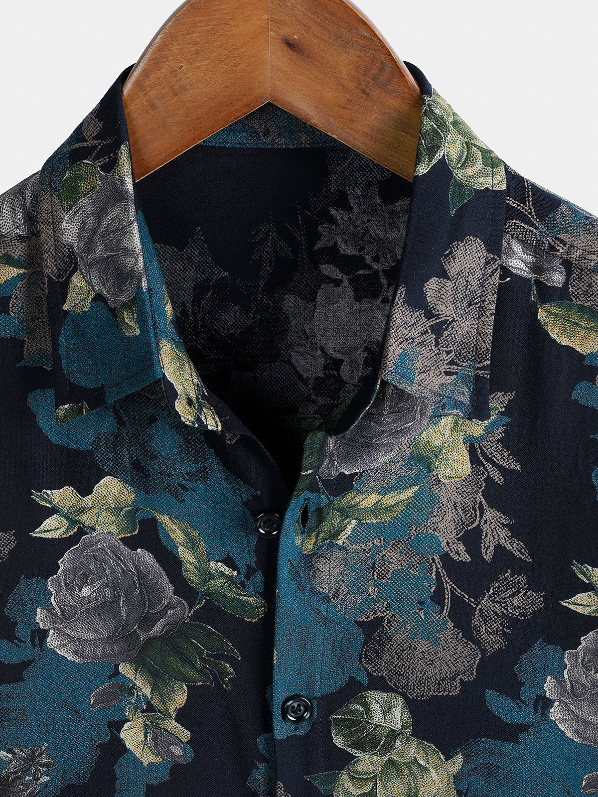 Retro Short Sleeve Lightweight Breathable Island Vacation Floral Print Shirt