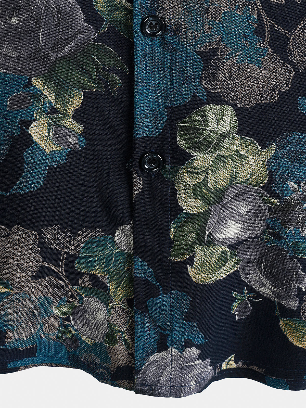 Retro Short Sleeve Lightweight Breathable Island Vacation Floral Print Shirt