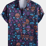 Hawaiian Skull Punk Rock Funny Shirt