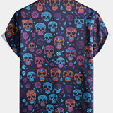 Hawaiian Skull Punk Rock Funny Shirt