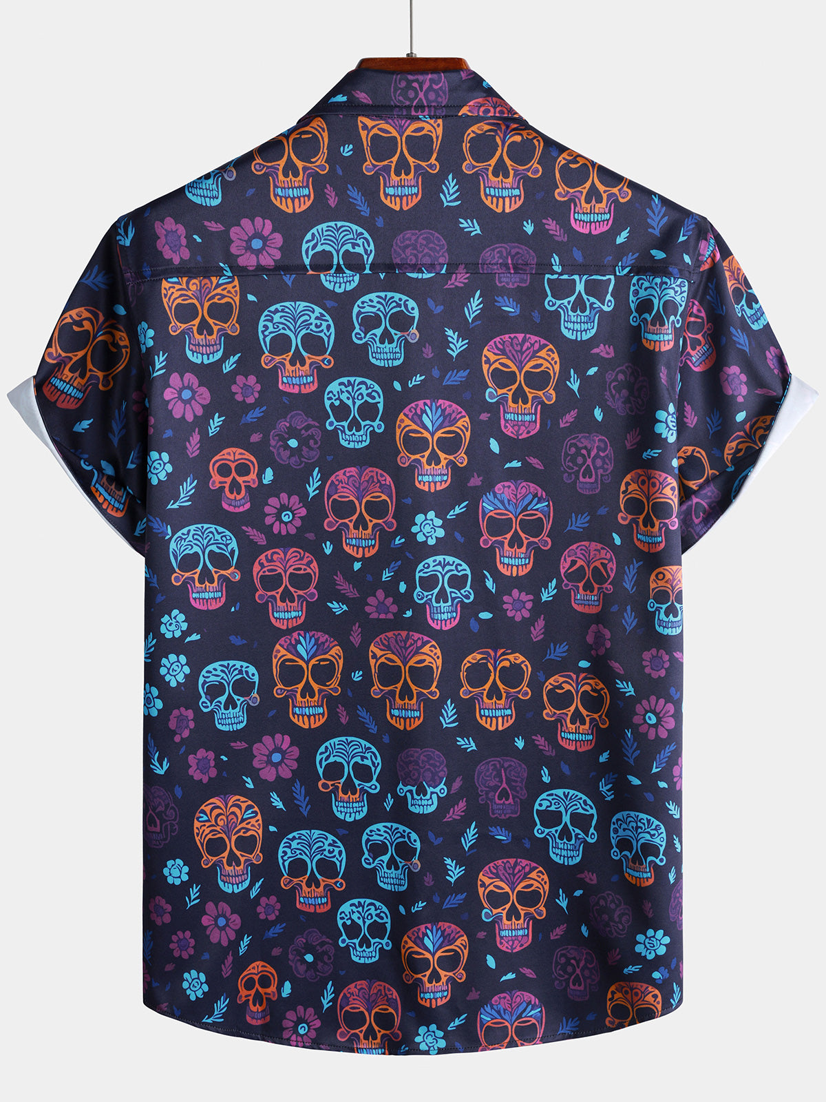 Hawaiian Skull Punk Rock Funny Shirt
