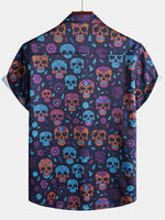 Hawaiian Skull Punk Rock Funny Shirt