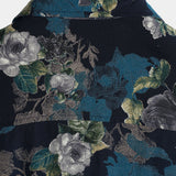 Retro Short Sleeve Lightweight Breathable Island Vacation Floral Print Shirt