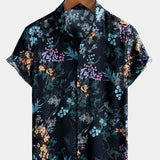 Resort Short Sleeve Botanical Print Shirt