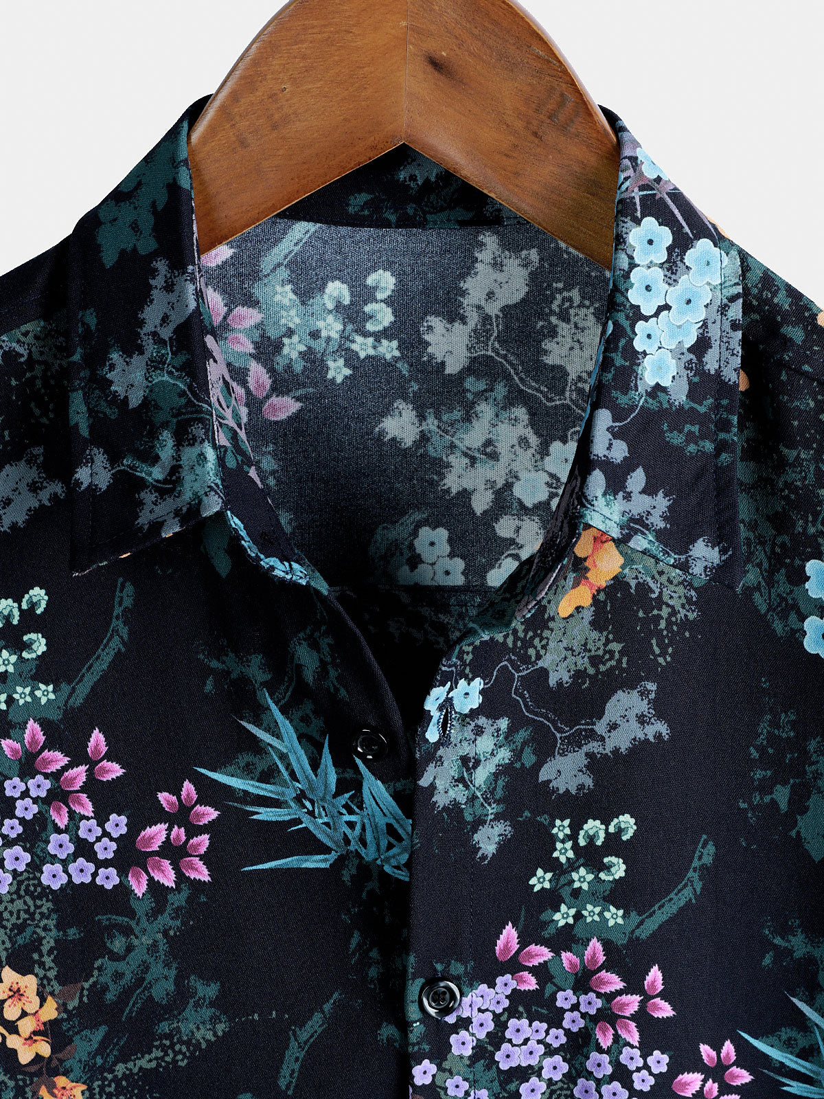 Resort Short Sleeve Botanical Print Shirt