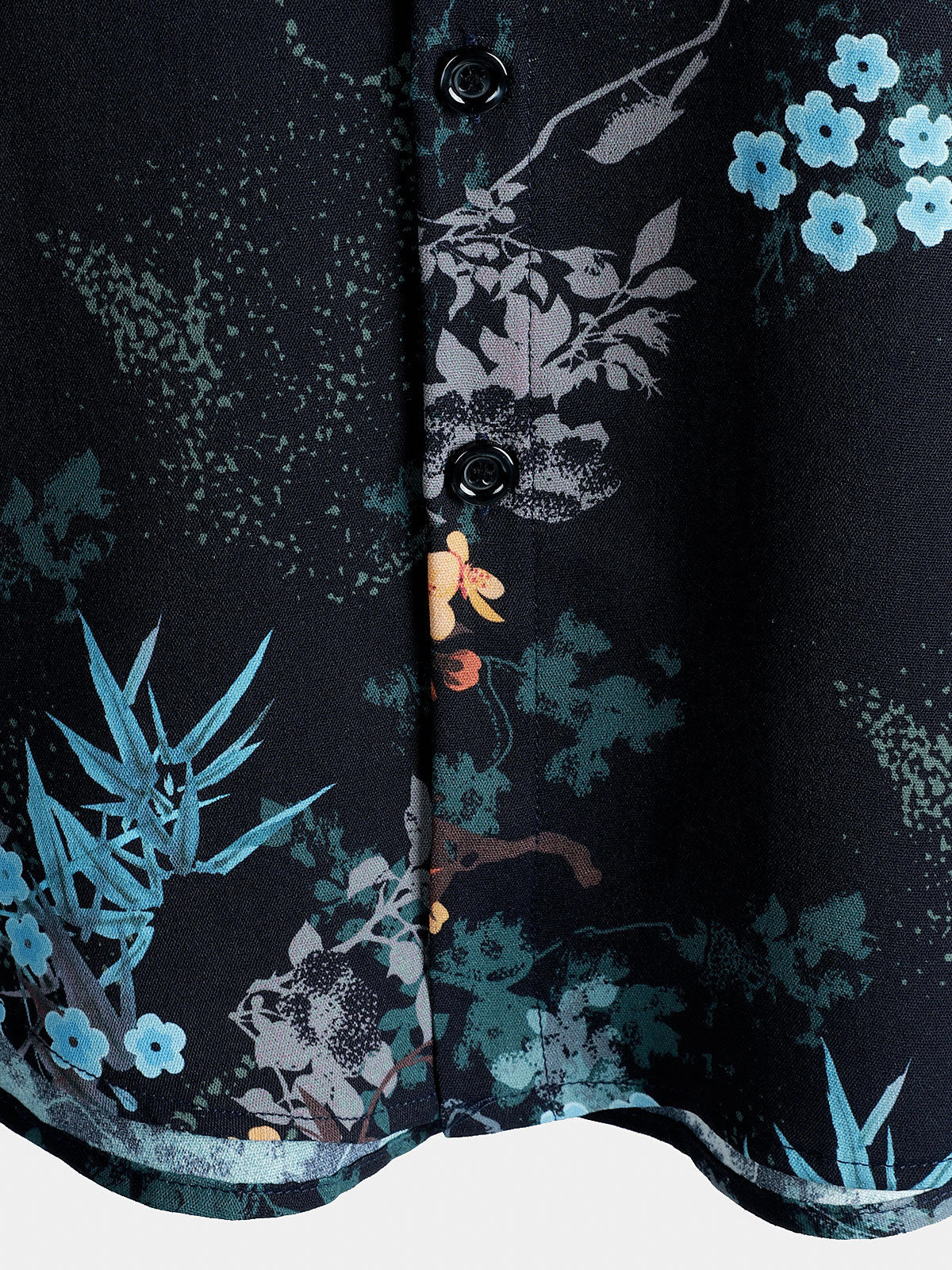 Resort Short Sleeve Botanical Print Shirt