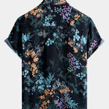 Resort Short Sleeve Botanical Print Shirt