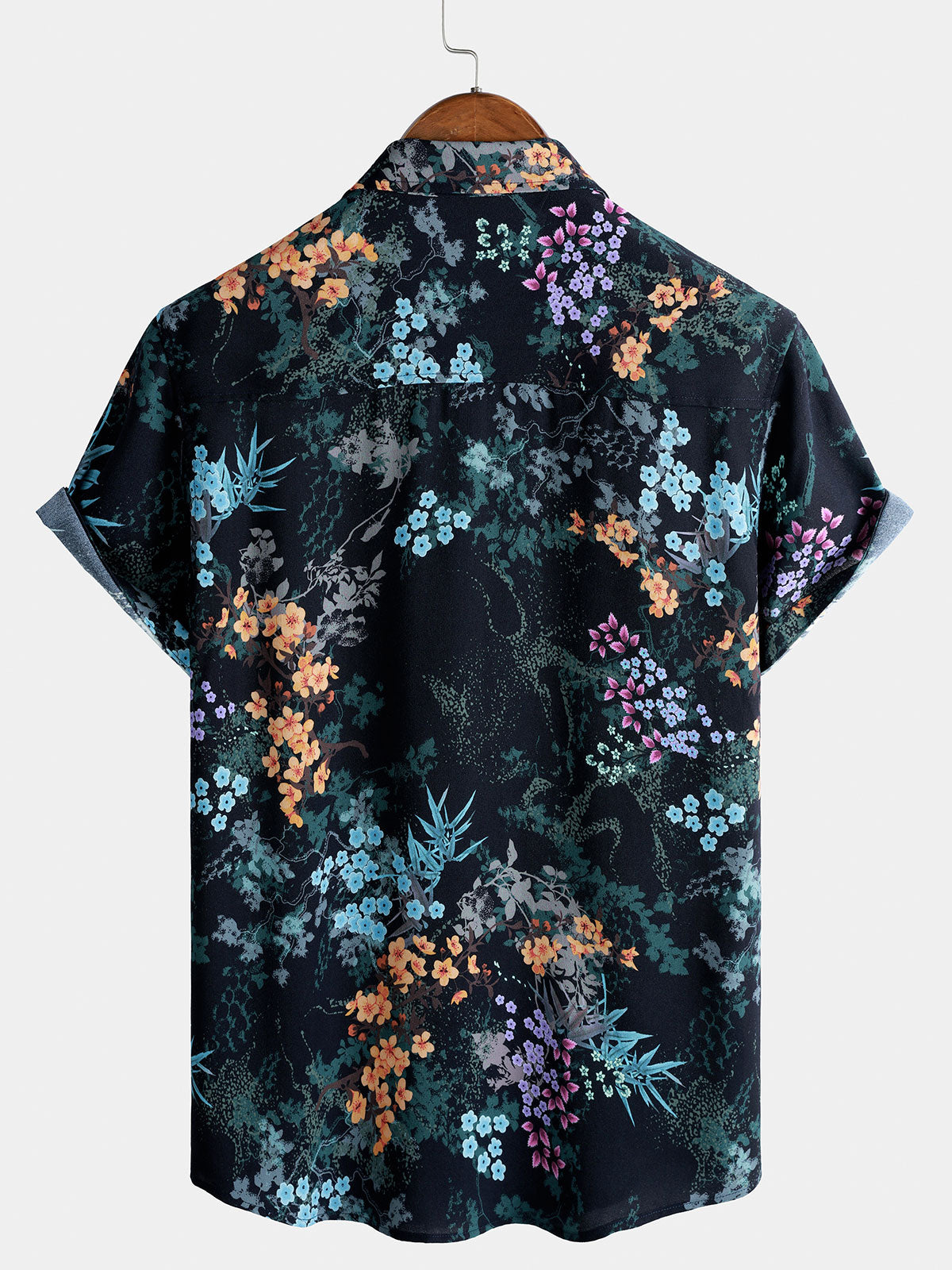 Resort Short Sleeve Botanical Print Shirt