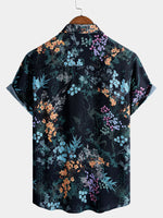 Resort Short Sleeve Botanical Print Shirt