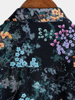 Resort Short Sleeve Botanical Print Shirt