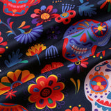 Hawaiian Skull Punk Rock Blue Retro Shirt