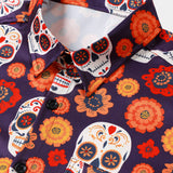 Hawaiian Skull Punk Rock Vintage 70s Shirt
