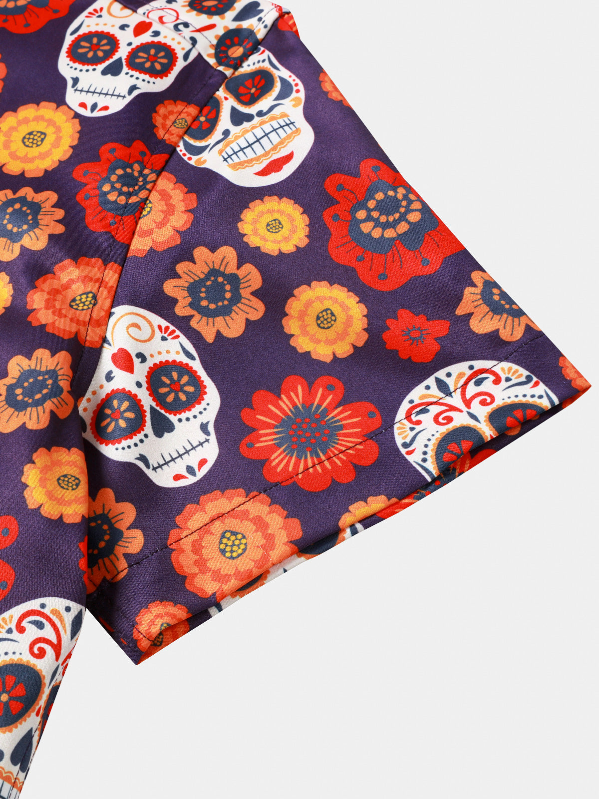 Hawaiian Skull Punk Rock Vintage 70s Shirt