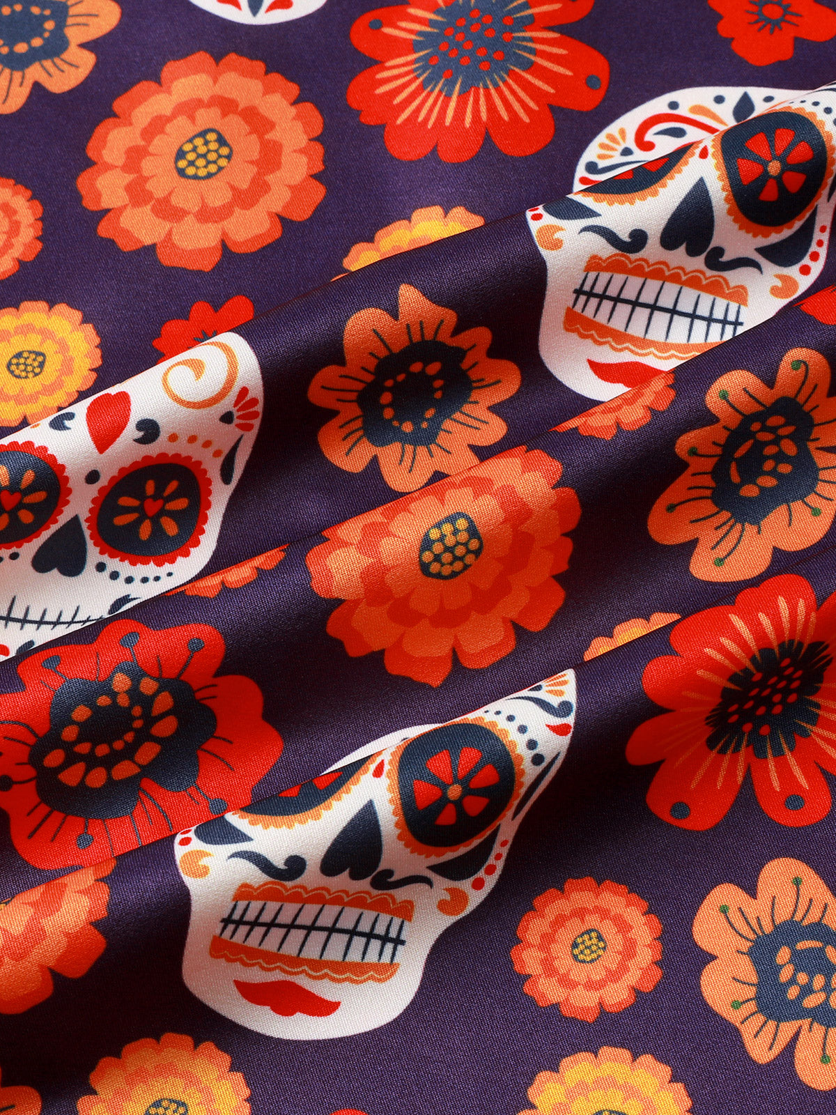 Hawaiian Skull Punk Rock Vintage 70s Shirt