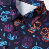 Hawaiian Skull Punk Rock Funny Shirt