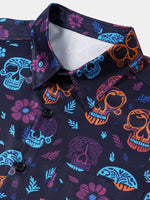 Hawaiian Skull Punk Rock Funny Shirt