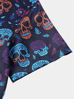 Hawaiian Skull Punk Rock Funny Shirt